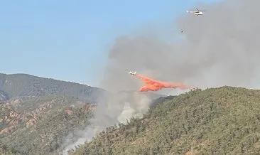 Son dakika: Muğla Marmaris’te orman yangını kontrol altına alındı #mugla