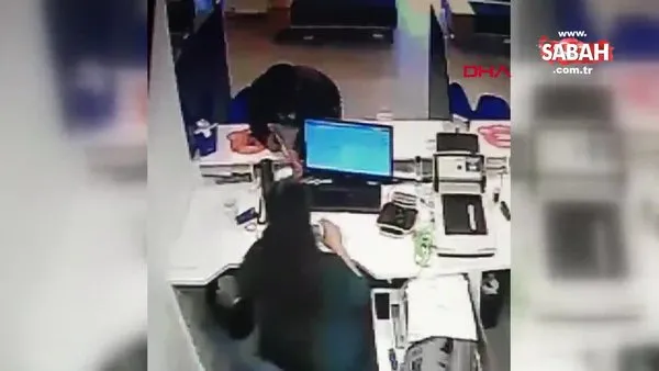 Sancaktepe'deki banka soygunu güvenlik kamerasında