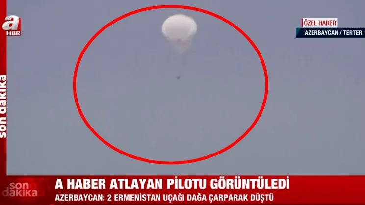 Son dakika haberi... Azerbaycan'ın Ermenistan uçaklarını düşürme anı kamerada! Dünya televizyonlarında bir ilk | Video