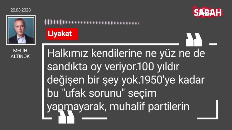 Melih Altınok | Liyakat