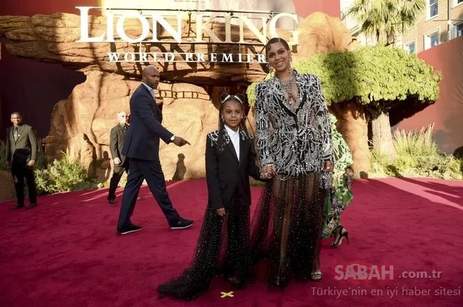 Beyonce’nin kızı Blue Ivy Carter büyüdü! Beyonce ve kızı The Lion King Aslan Kral filminin galasına damga vurdu!