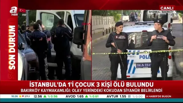 İstanbul Bakırköy'de siyanür dehşeti... 1'çocuk 3 kişinin cesedinin bulunduğu evde siyanür kokusu! (15 Kasım 2019 Cuma)