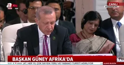 Cumhurbaşkanı Erdoğan’dan BRICS zirvesinde önemli açıklamalar