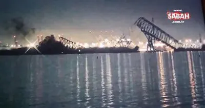 ABD’de facia! Geminin çarptığı köprü böyle çöktü | Video