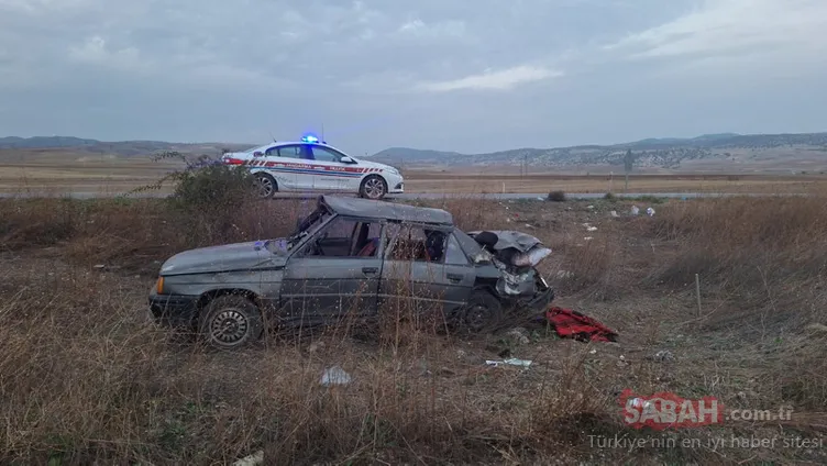 Çorum’da feci kaza: Otomobil devrildi: 1 ölü, 5 yaralı