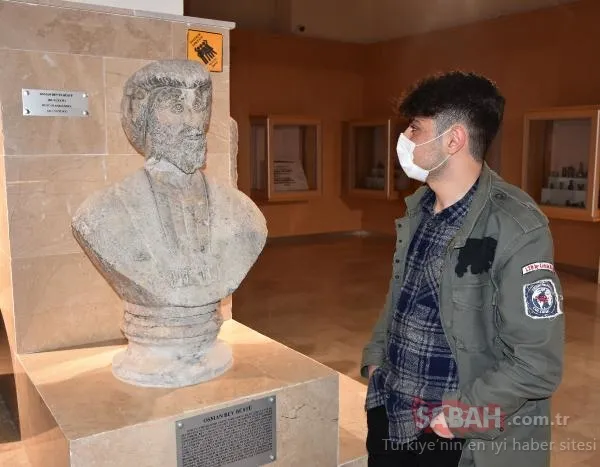 Osman Gazi’nin büstü büyük ilgi görüyor: Türkiye’nin ilk heykellerinden biri!