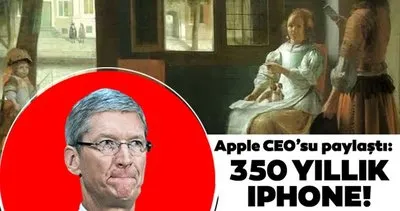 Apple CEO’su açıkladı: 350 yıllık tabloda iPhone vardı! Zamanda yolculuk mümkün mü?