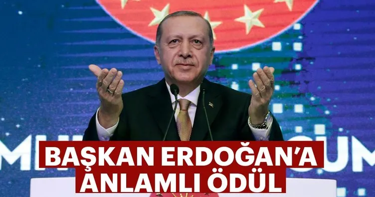 Başkan Erdoğan'a Küresel Müslüman Kişilik Ödülü