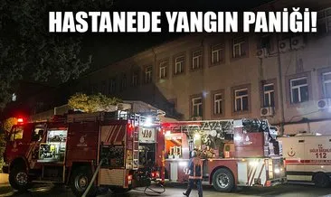 Sultan Abdülhamid Han Eğitim ve Araştırma Hastanesi’nin kantin bölümünde yangın çıktı