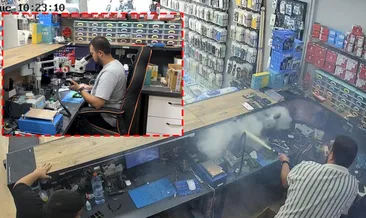 Osmaniye’de tamir edilen cep telefonunun bataryası patladı: O anlar kamerada