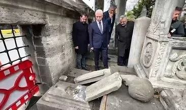 Vali Gül izinsiz gösterilerde zarar gören Şehzadebaşı Camii'nde inceleme yaptı #istanbul