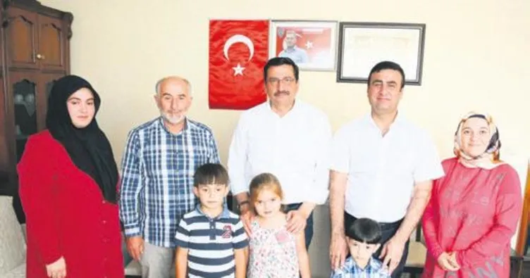 Şehit aileleri yalnız bırakılmadı
