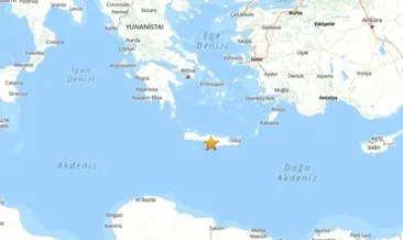 Son dakika: Ege’de Girit Adası’nda 5.1’lik deprem