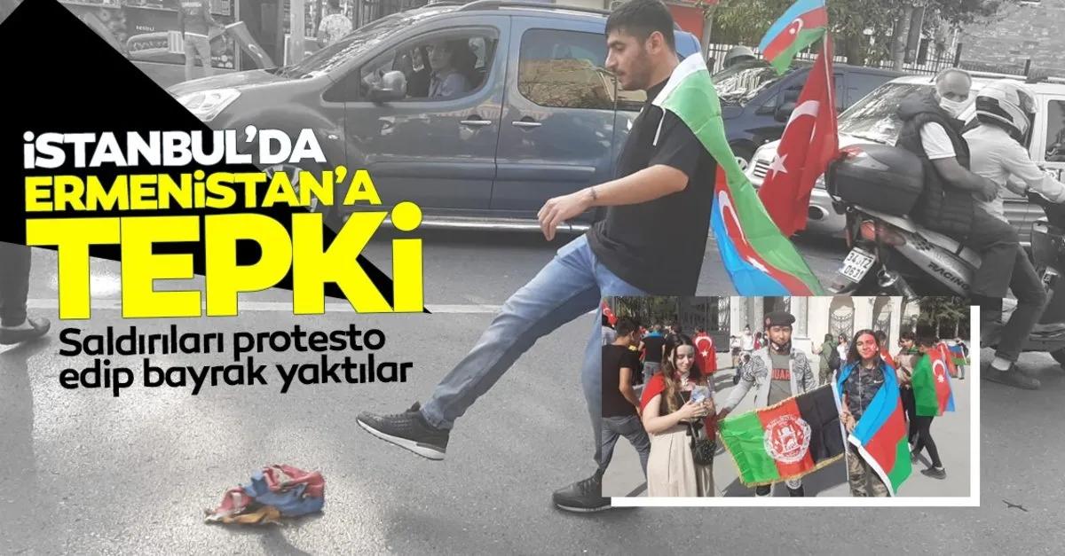 Beyazit Ta Ermenistan A Protesto Ermenistan Bayragi Yakildi Son Dakika Haberler