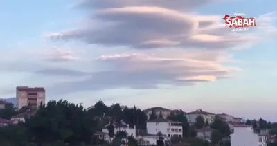 Amasya’da ortaya çıkan ’UFO Bulutlar’ kamerada