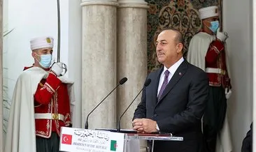 Bakan Çavuşoğlu Cezayir Cumhuraşkanı ile görüştü!