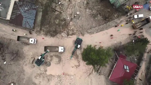 Depremden sonra sel vurdu: Adıyaman'da felaketi SABAH görüntüledi | Video