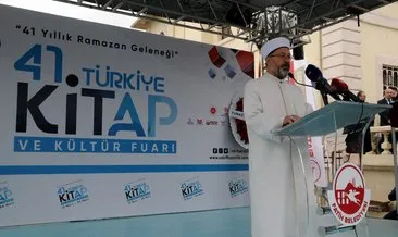 Diyanet işleri Başkanlığının 41. Türkiye Kitap ve Kültür Fuarı dualarla açıldı