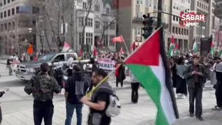 Kanada’da üniversitede ilk Filistin destek gösterisi