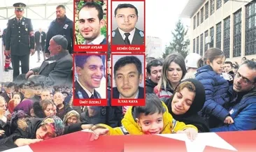 Kahraman şehitlere veda