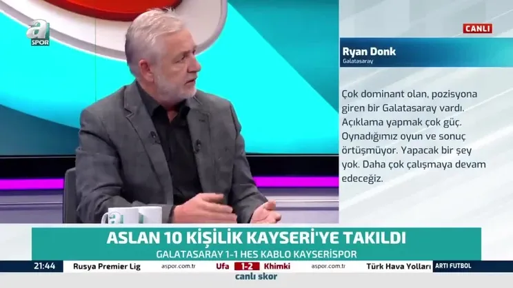 Gürcan Bilgiç: Galatasaray rakibi küçümsemiş