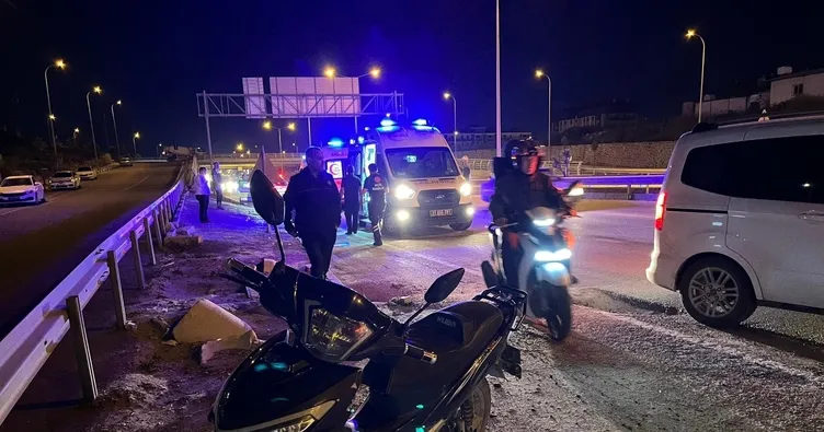 Hatay’da korkutan kaza: Motosikletler birbirine girdi! 2 yaralı
