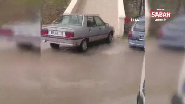 Başkentte etkili olan yağış sonrasında yer yer su birikintileri oluştu | Video