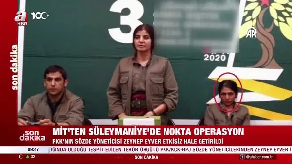 PKK/KCK'nın sözde yöneticisi Zeynep Eyver etkisiz hale getirildi | Video