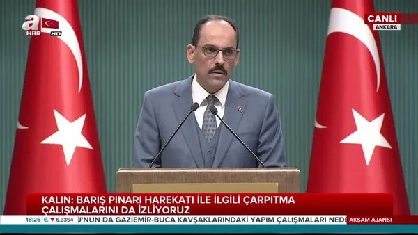 Kabine sonrası İbrahim Kalın açıkladı: Başkan Erdoğan 4'lü zirveye katılacak
