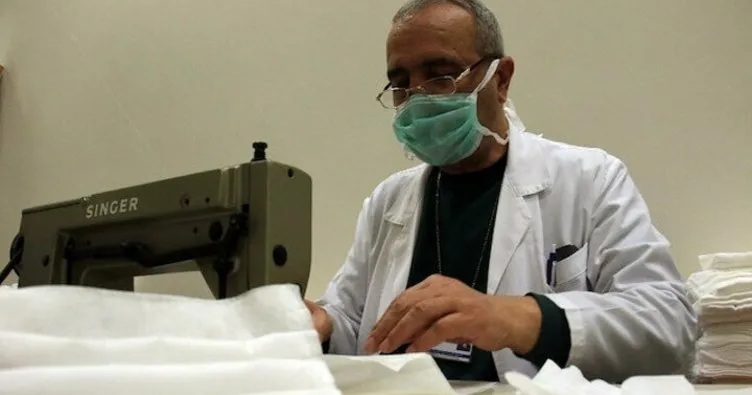 Hastanelerde maske ve dezenfektan üretimi başladı