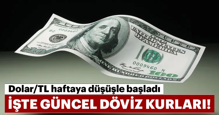 Dolar/TL düşüşe geçti! İşte güncel döviz kurları