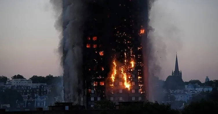 Londra’da 24 katlı binadaki yangın