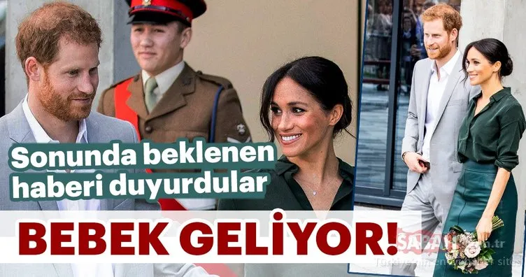 Kraliyet ailesini bebek heyecanı sardı... Prens Harry ve Meghan bebek bekliyor