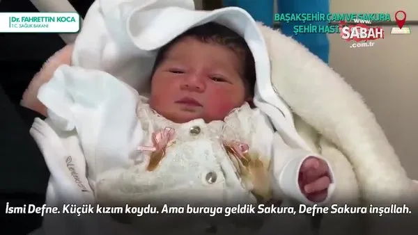 Başakşehir Şehir Hastanesi’nin ilk bebeği Defne Sakura dünyaya geldi | Video