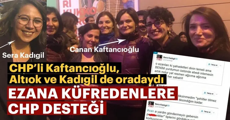 Ezana hakaret eden CHP PM üyesi Sera Kadıgil de yürüyüşe katılmış!