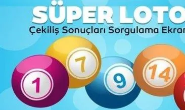 Süper Loto sonuçları 26 Aralık 2021 Pazar | 26.12.2021 ...