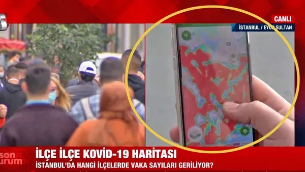 Son dakika! İstanbul'da canlı yayında koronavirüs haritası (7 Aralık 2020 Pazartesi) O ilçelerde şaşırtan rakamlar | Video