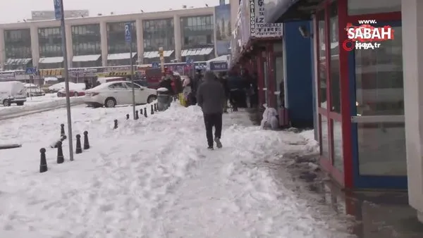 Son Dakika: İstanbul'da yoğun kar yağışı nedeniyle şehirler arası otobüs seferleri durduruldu | Video