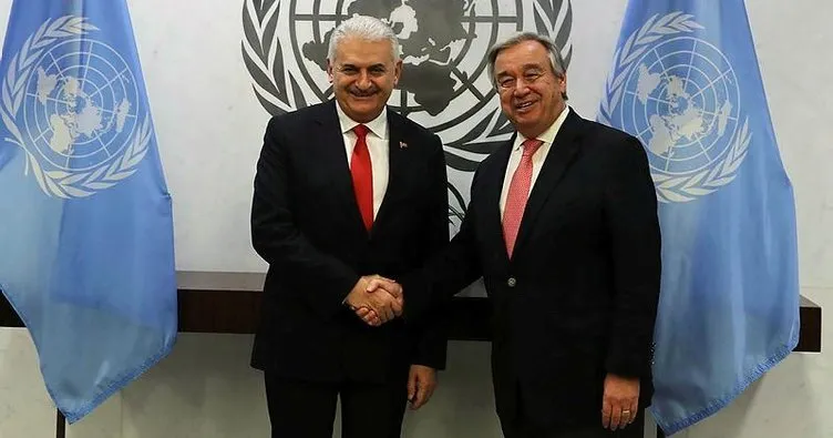 Başbakan Yıldırım, BM Genel Sekreteri Guterres ile görüştü