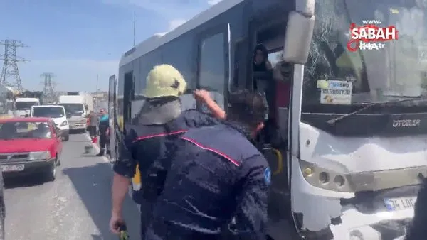 Arnavutköy’de servis aracı kazaya karıştı: 9 yaralı | Video