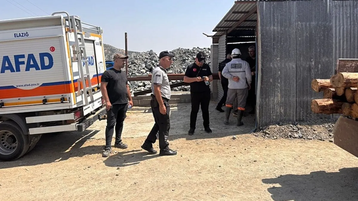 SON DAKİKA | Elazığ'da bir maden ocağında göçük meydana geldi