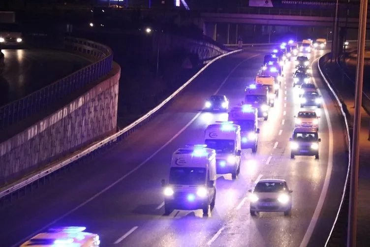 Son dakika haber: 61 ambulans İstanbul’a böyle geldi