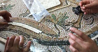 Tarih, mozaik taşlarla kadınların elinde yeniden işleniyor #adiyaman