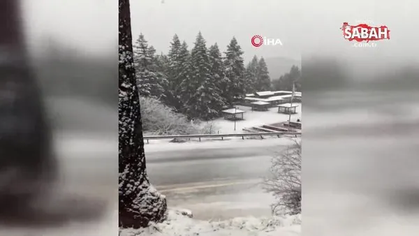 Ilgaz Dağı'nda nisan ayında kar sürprizi | Video