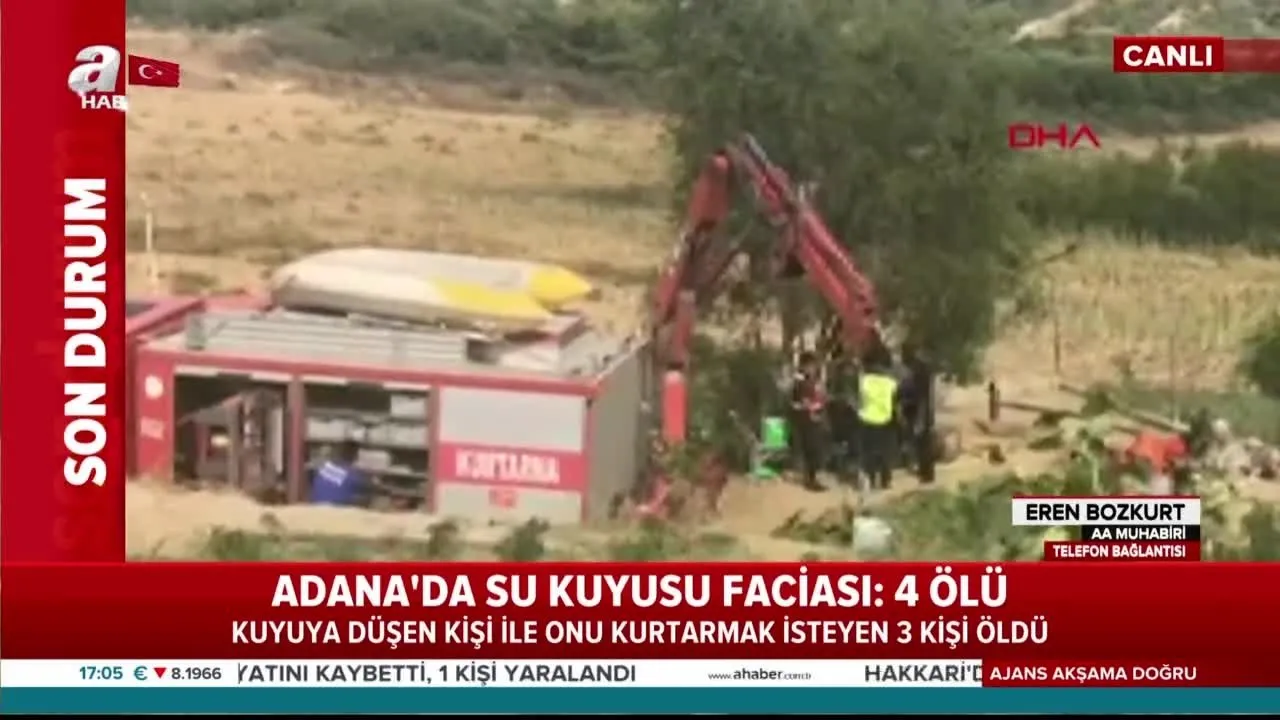 Adana Da Su Kuyusu Faciasi 4 Olu Video Videosunu Izle Son Dakika Haberleri