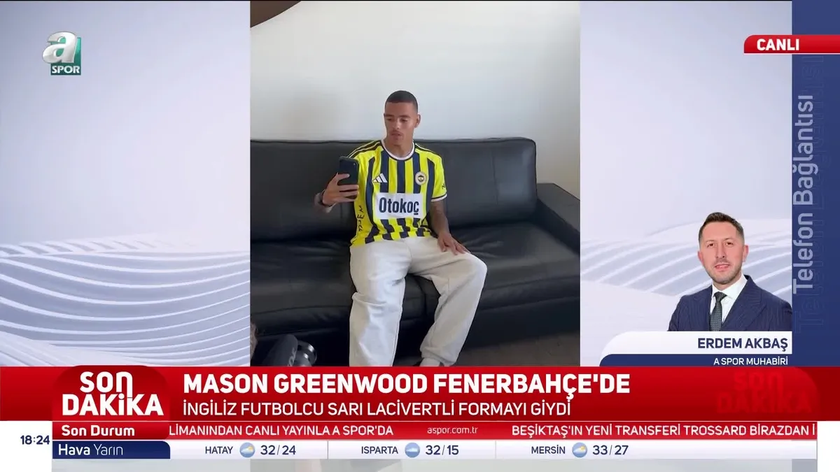 Mason Greenwood, Fenerbahçe formasını giydi! videosunu izle Mason Greenwood, Fenerbahçe formasını giydi! videosunu izle