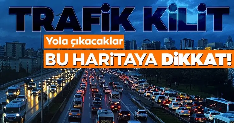 İstanbul’da kısıtlamaya saatler kala trafik yoğunluğu yüzde 80’e ulaştı
