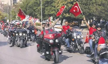 Harleycilerden Gazi sürüşü