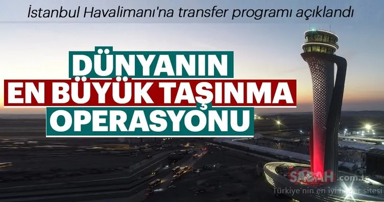 İstanbul Havalimanı’na transfer programı açıklandı