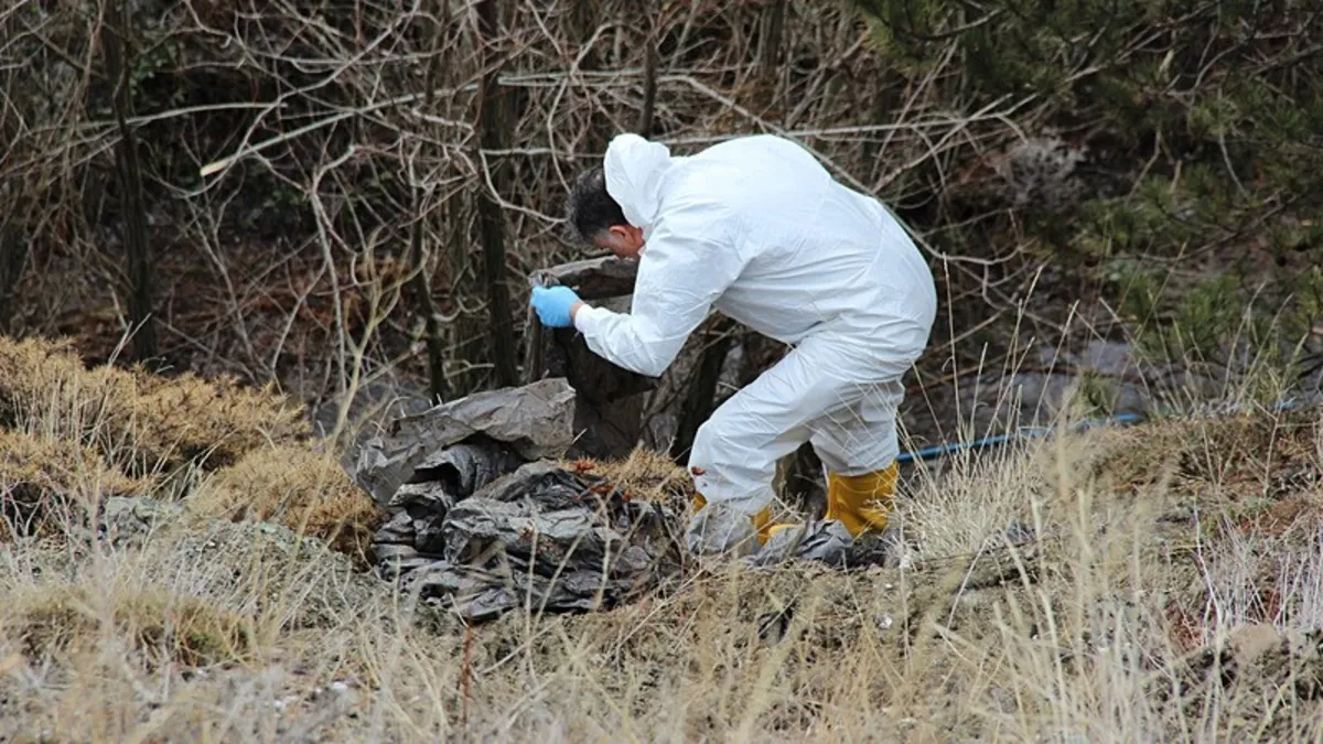 Cesedi parçalanmış halde bulundu